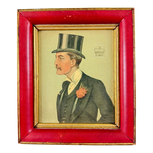 Framed Original Vanity Fair Caricature Litho, the Marquess of Bath, 1896 For Sale