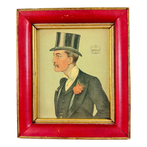 Framed Original Vanity Fair Caricature Litho, the Marquess of Bath, 1896