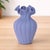 Kenneth Ludwig Chicago Scalloped Ribbed Stoneware Vase 7.75"H For Sale - Image 4 of 4