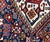 Blue Antique Persian Qashqai Rug 4'8" X 6'3" For Sale - Image 8 of 9