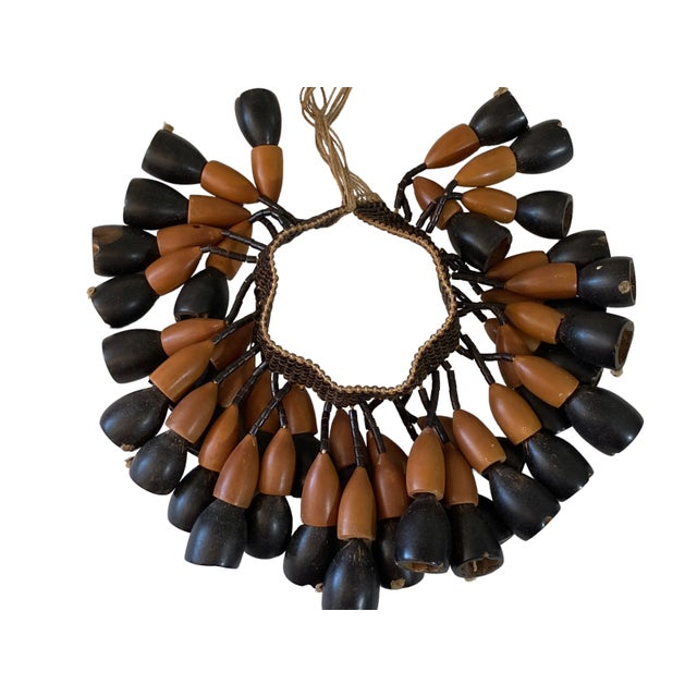 Wood Indigenous PeopleThe Mamaindê Arm /Leg Band From Buriti Fiber & Seeds For Sale - Image 7 of 13