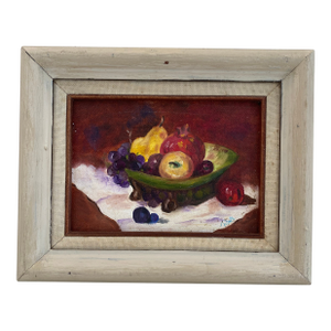 1990s Oil-on-Canvas Fruit Still Life by Ruth