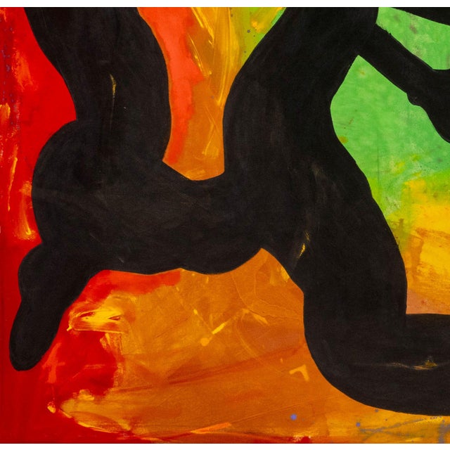 1980s Jack Roth "Rope Dancer #7" Acrylic on Canvas, 1980 For Sale - Image 5 of 9