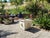 1990s Vintage Cast Concrete Lions Head Planter For Sale - Image 5 of 12