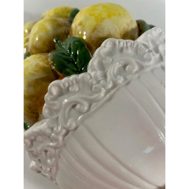 Large Vintage Italian Ceramic Lemon Topiary For Sale - Image 11 of 14