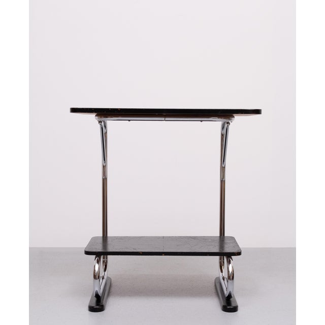 Bauhaus Chrome Tube Tray Table, Germany, 1930s For Sale - Image 9 of 11