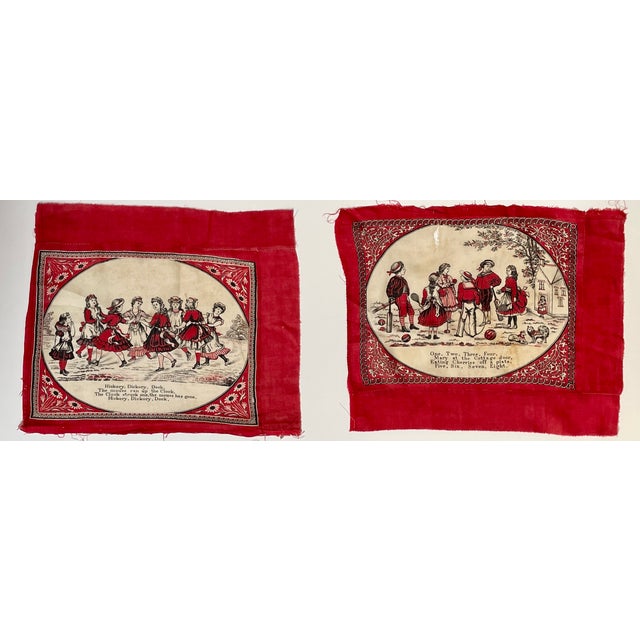 American 1880s Storybook Bandana Quilt Squares - Collection of Six For Sale - Image 3 of 8