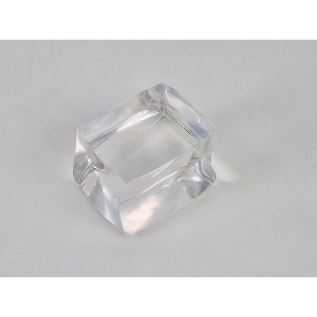 1970s Vintage Modern Sculptural Abstract Astrolite Acrylic Paperweight by Ritts L.A., 1970s For Sale - Image 5 of 11