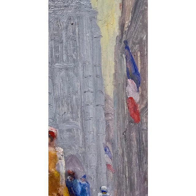 Mid 20th Century Madaleine Aimé – French Impressionist Fêtes De Gayant Festival in Douai –Oil Painting For Sale - Image 5 of 11