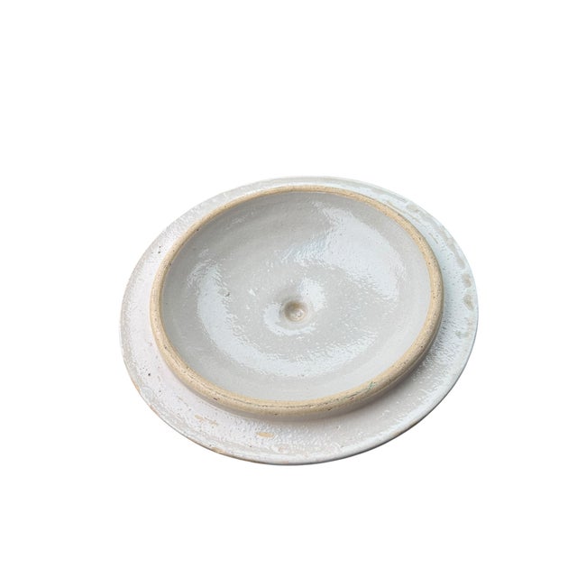 Red Wing Pottery Antique Stoneware 3 Gallon Lid Red Wing Crock Pottery For Sale - Image 4 of 13