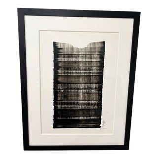 Yasuo Mizui, Spatula (Black Fabric Sp41), 1989, Paint For Sale