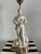 1930s 1930s Revival Style White & Gold Porcelain Male Figural Table Lamp For Sale - Image 5 of 10