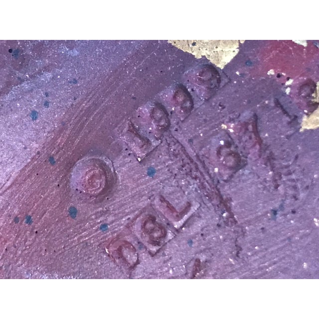 Gold Vintage Ornate Gilt Gold Candleholders - a Pair For Sale - Image 8 of 9