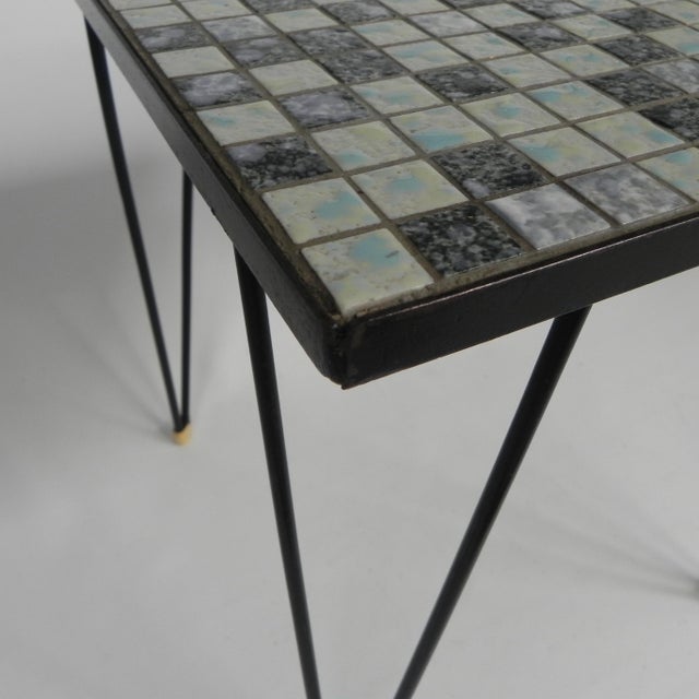 Side Table with Mini Tiles, 1950s For Sale - Image 11 of 12