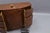 Coffee Vintage Bow Front Demilune Credenza, Key Included For Sale - Image 8 of 16