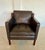 Wood Set of Vintage Danish Brown Leather Lounge Chair and Ottoman from Stouby, 1970s For Sale - Image 7 of 18