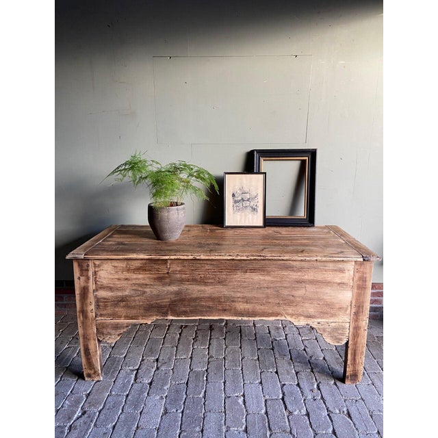 Brown Large Oak Blanket Chest For Sale - Image 8 of 8