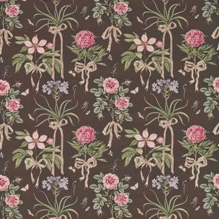 Sanderson Cupid`s Beau Fabric in Morel/Mantle For Sale