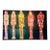 Colorful Abstract Painting of 6 Standing Figures by Christopher Shoemaker 24” X 36”, Signed For Sale