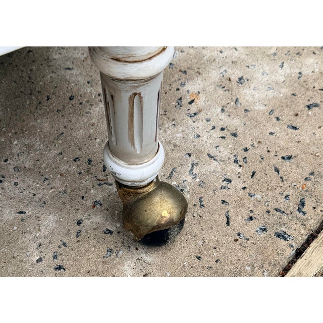 Light Gray Vintage Gustavian Style Bar Cart For Sale - Image 8 of 10