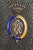 Victorian Austrian Antique Victorian Leather Cigar Case Silver Enamel Armorial Tobacciana For Sale - Image 3 of 14