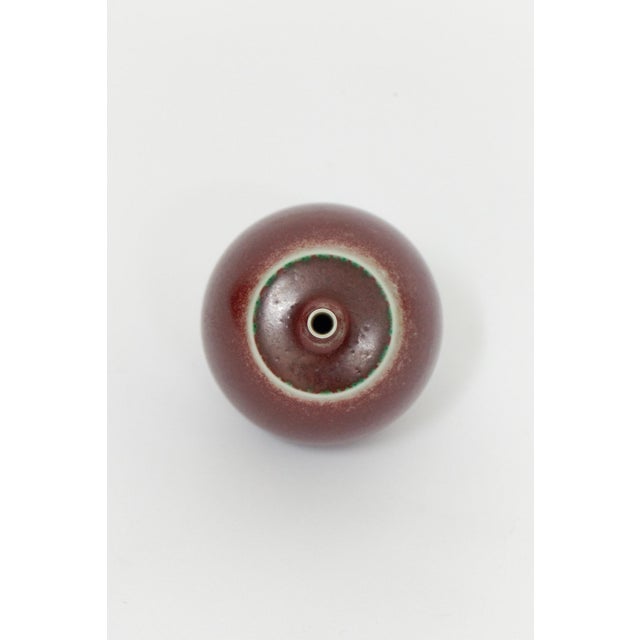 1960s Oxblood Vase by Berndt Friberg for Gustavsberg, Sweden, 1960s For Sale - Image 5 of 7