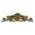 Vintage Gold Resin Scroll Swag Wall Ornament — Architectural Acanthus Pediment, Hollywood Regency For Sale