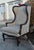 1960s Vintage Carved Oak Country French High Back Wing Chair For Sale - Image 5 of 13