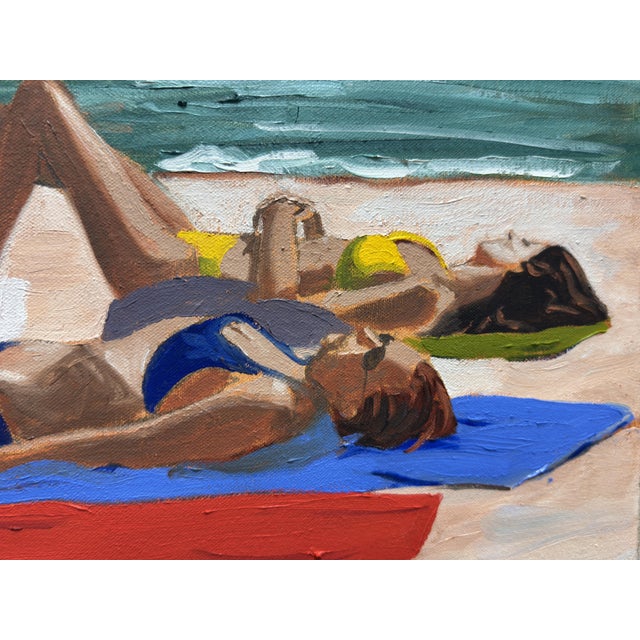 Three girls, sand and sea on a lazy summer afternoon. Peace. Harmony. Restoration. The artist took special pains,...