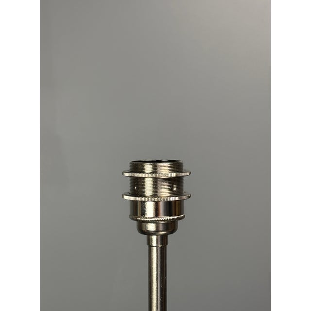 Mid-Century Modern French Silver Plated Table Lamp, 1950s For Sale - Image 4 of 18