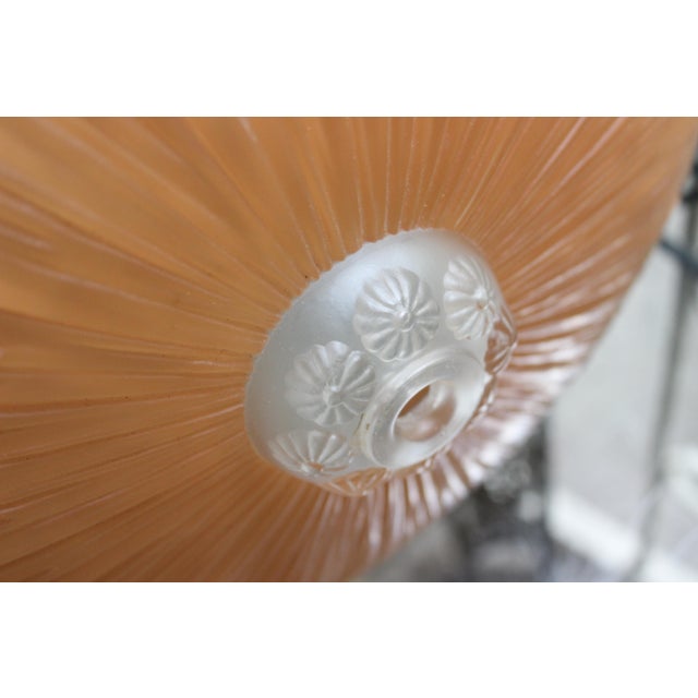 Canopy Mount Light Fixture Vintage Blush Pink For Sale - Image 9 of 15