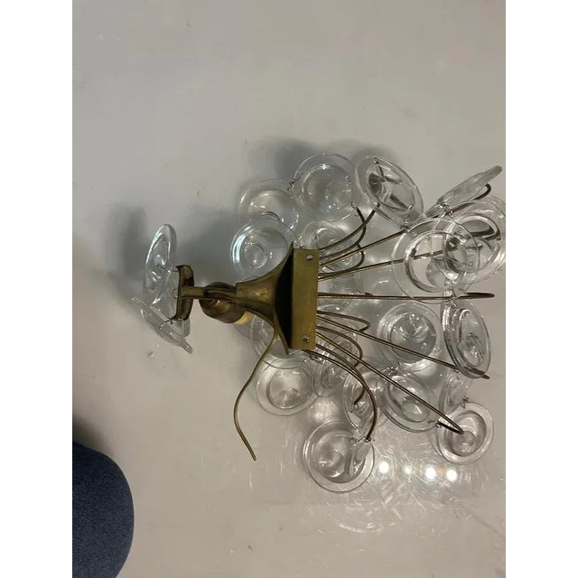 1960s Vintage Glass Disc Sconces, 1960s, Set of 2 For Sale - Image 5 of 12
