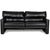 Leather Three-Seater Black Sofa from Brühl For Sale - Image 11 of 11