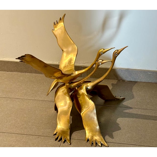 Willy Daro Flying Cranes Sculptures by Willy Daro, Set of 2 For Sale - Image 4 of 18