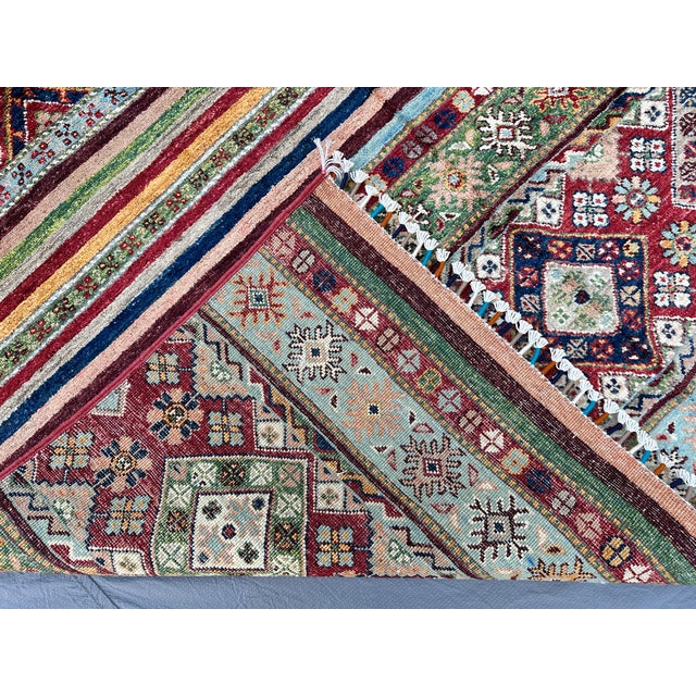 Super Kazak Hand-Knotted Wool Rug - 7'8" X 5'7" For Sale - Image 13 of 14