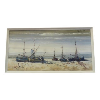Jorge Aguilar-Agon, Large Seascape, Oil Painting For Sale