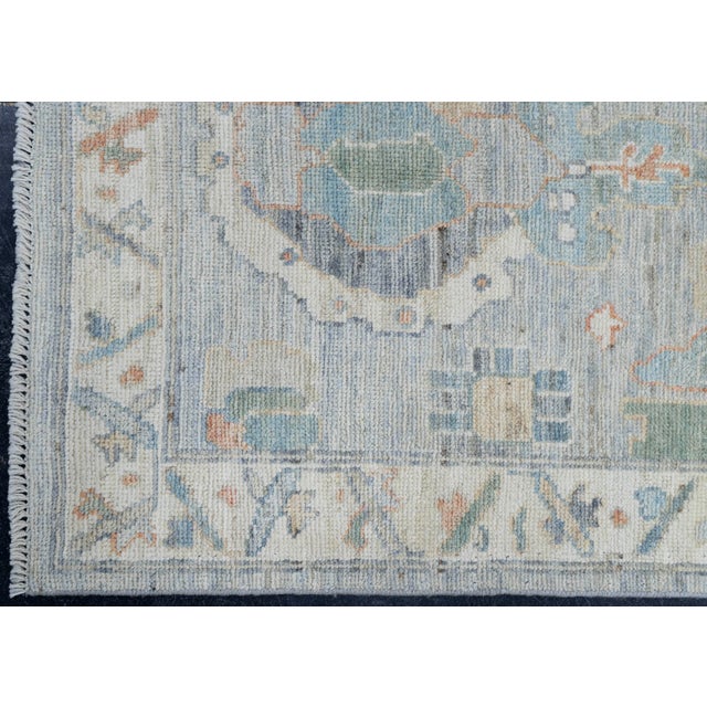 Oushak Rug 2'8" x 10'2" #17186 For Sale - Image 4 of 8