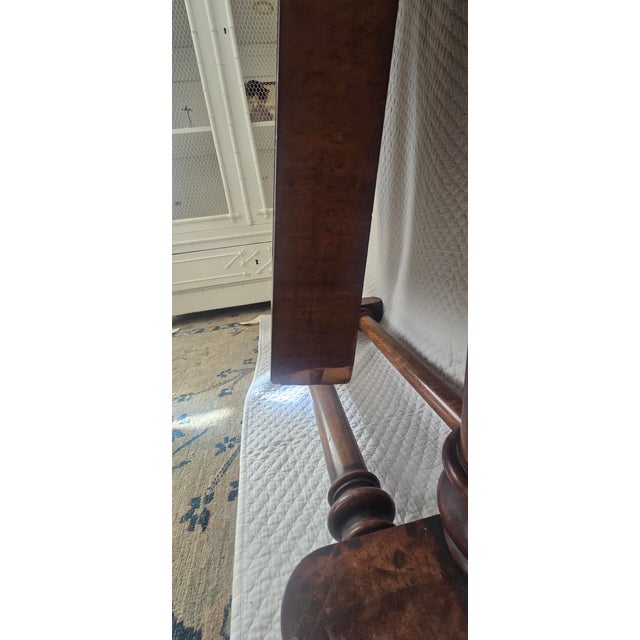 Wood 19th Century Cheval Floor Mirror With Brass Candle Arms For Sale - Image 7 of 7