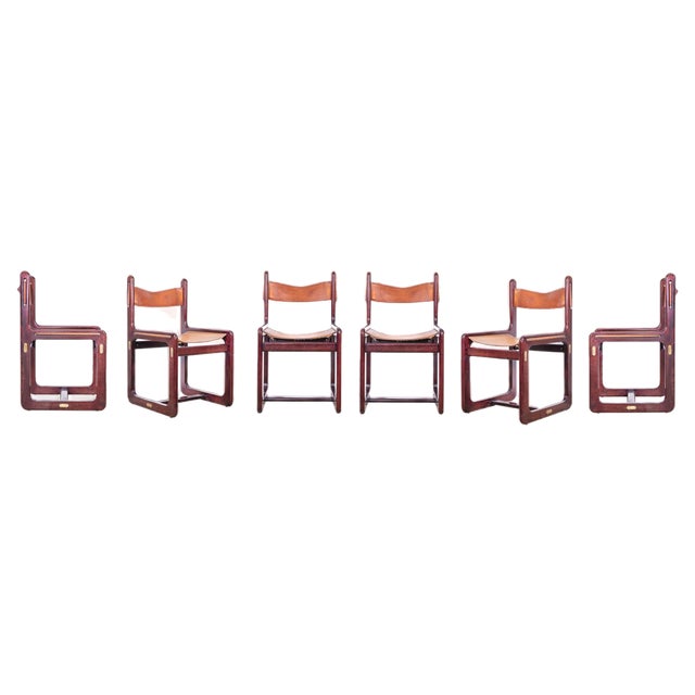 Nautical Style Chairs by Gigi Radice, Italy, 1960s, Set of 6 For Sale