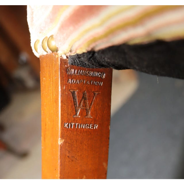 Chippendale Kittinger Chippendale Style Mahogany and Upholstered Lolling Chair For Sale - Image 3 of 8