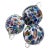 1980s Contemporary Witch Balls Multicolor Hand-Blown Glass Balls - Set of 3 For Sale