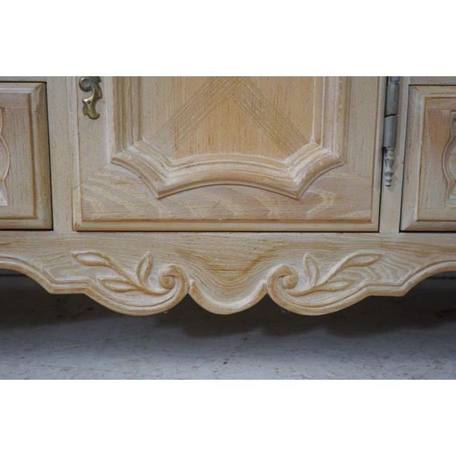 Drexel Cabernet Classics French Provincial Dresser W. Trifold Mirror For Sale - Image 11 of 18