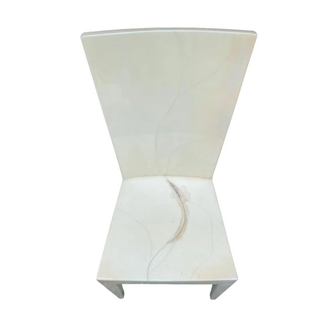 Mid-Century Modern 1980s Karl Springer Attributed Goatskin Chairs - Set of 2 For Sale - Image 3 of 7