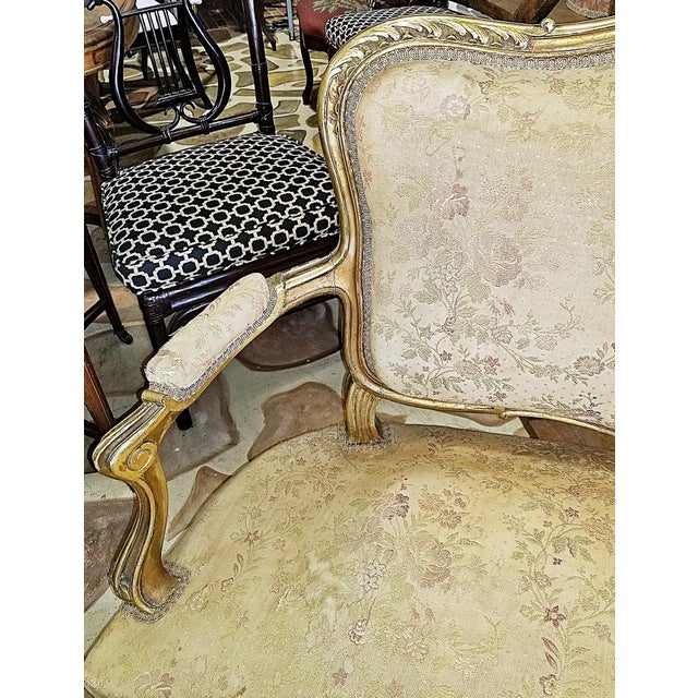 Wood French 19c Louis XV Style Settee Sofa For Sale - Image 7 of 11