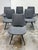 Design Plus Gallery presents a Set of Six Modern Gray Felt Dining Chairs from Control Brand. Upholstered in gray felt,...