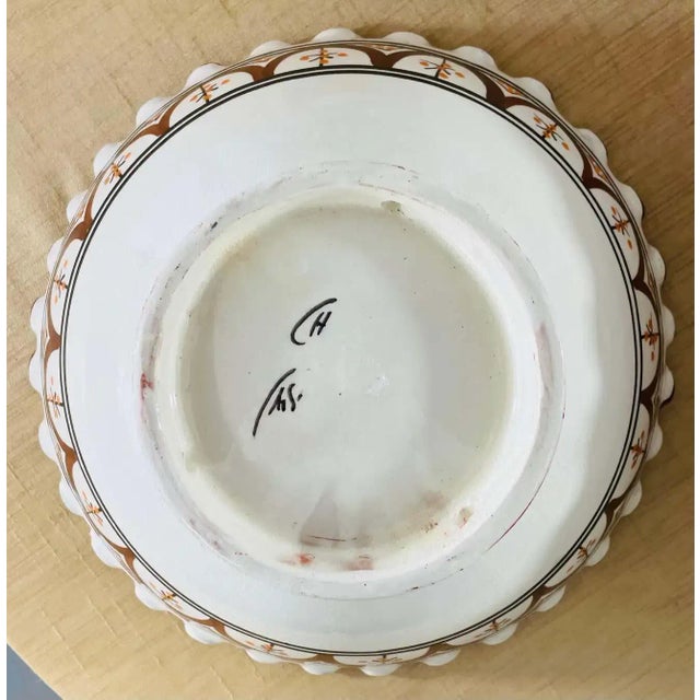 Vintage Handmade Moroccan Ceramic Large Bowl in White and Brown, a Pair For Sale In New York - Image 6 of 6