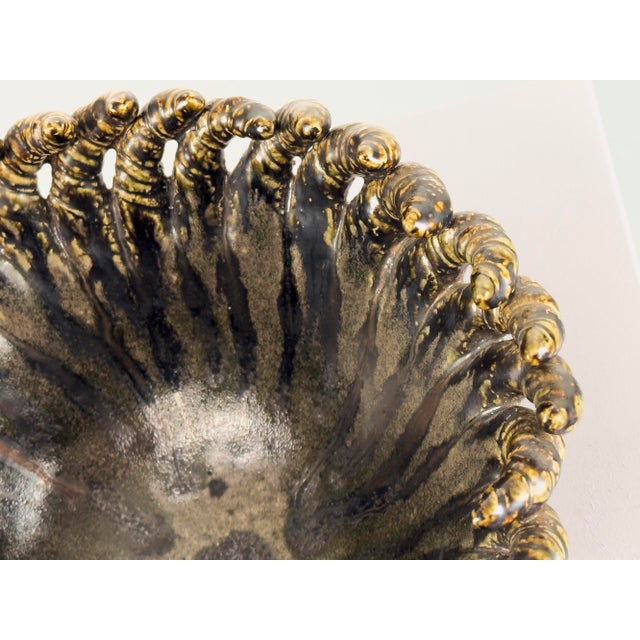 Brutalist Danish Ceramic Bowl, 1970s For Sale - Image 10 of 12
