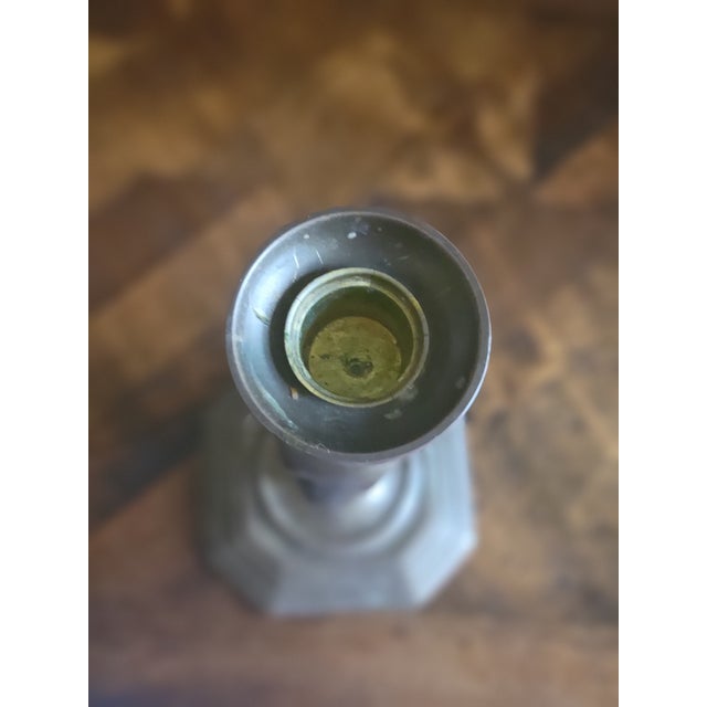 Vintage Brass Candleholder For Sale In Dallas - Image 6 of 6
