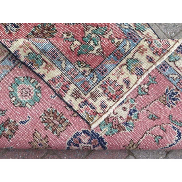 1960s Distressed Turkish Rug -39"x77" For Sale - Image 10 of 11