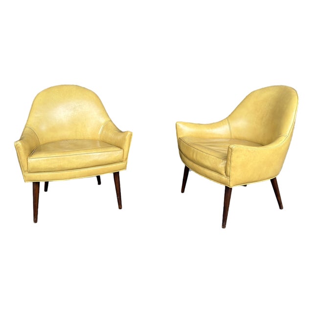 Paul McCobb Mid Century Modern Lounge Club Chairs Sold as Pair Have 4 Total For Sale